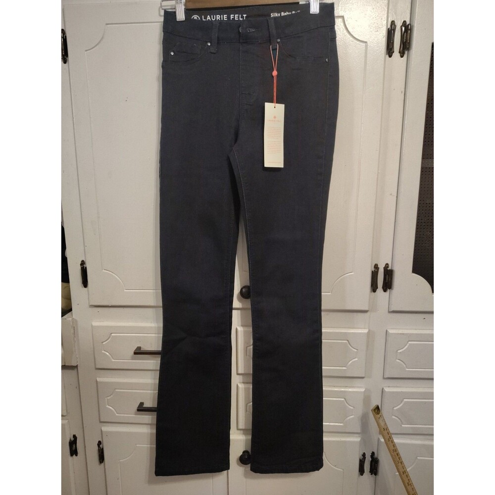Laurie Felt Regular Silky Denim Bootcut Jeans Black Size X-Small